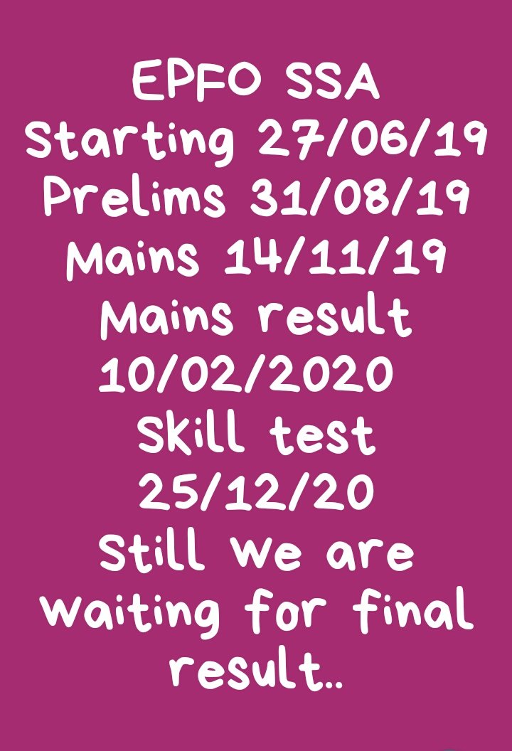 vermaneha1420's tweet photo. #Declare_EPFO_SSA_FinalResult 
@LabourMinistry @santoshgangwar @epfindia @socialepfo @AIEPFSF2 @DPSinghSisodia1 https://t.co/Nkeh2GtT0l