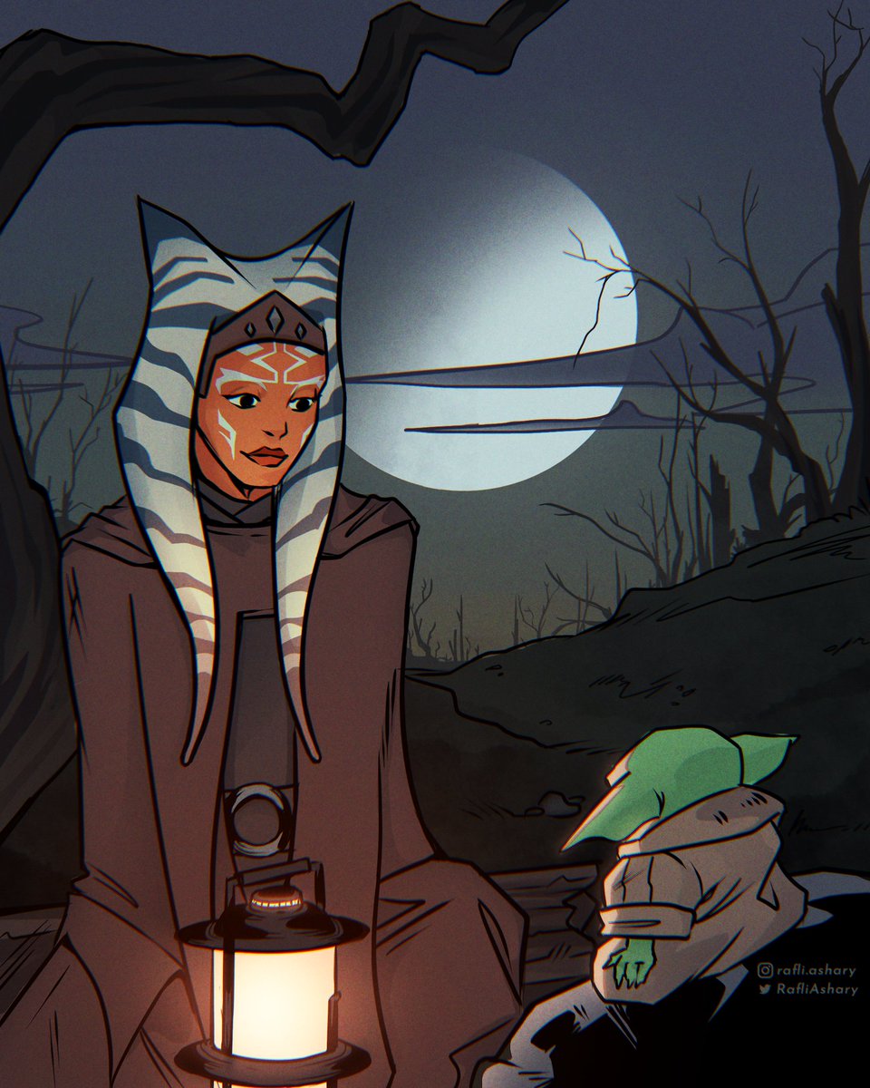 RafliAshary's tweet photo. Ahsoka and Grogu - The Mandalorian
@starwars @themandalorian #fanart #starwars #starwarsfanart #ahsokatano #grogu #babyyoda #digitalillustration #digitalart #illustration #artwork #digitalartwork #comicart #digital2d #illustratorindonesia #art #digitalart https://t.co/sAQCfhfGtk