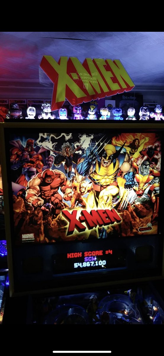 pinballbazaar's tweet image. A customers X Men machine featuring Helix Yellow CPM Protectors, Comet LED GI, Blue PerfectPlay rubbers. pinballbazaar.co.uk/game/x-men/ #pinball #pinballmods #xmen