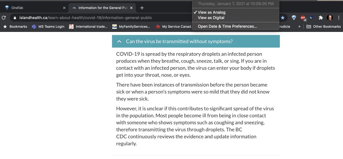 The  @VanIslandHealth site had originally had the same posted this aft, but updated, however, in updating, their info, they have done the same wiggle as  @CDCofBC with language re: airborne, AND ignore the new JAMA study indicating 59% asymptomatic spread, by stating it's unclear:+