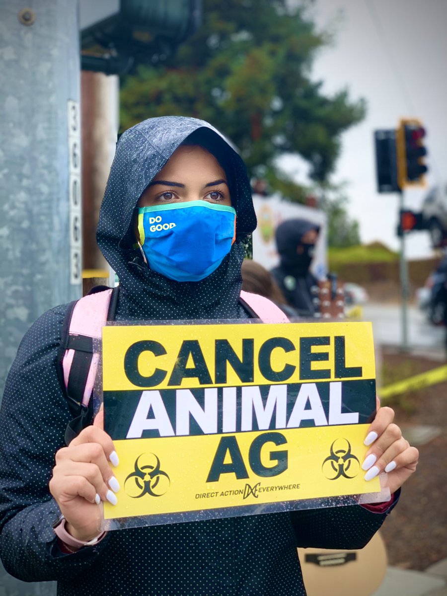 CancelAnimalAg's tweet photo. #CancelAnimalAg slaughterhouse protest https://t.co/NzWd5Wslqw