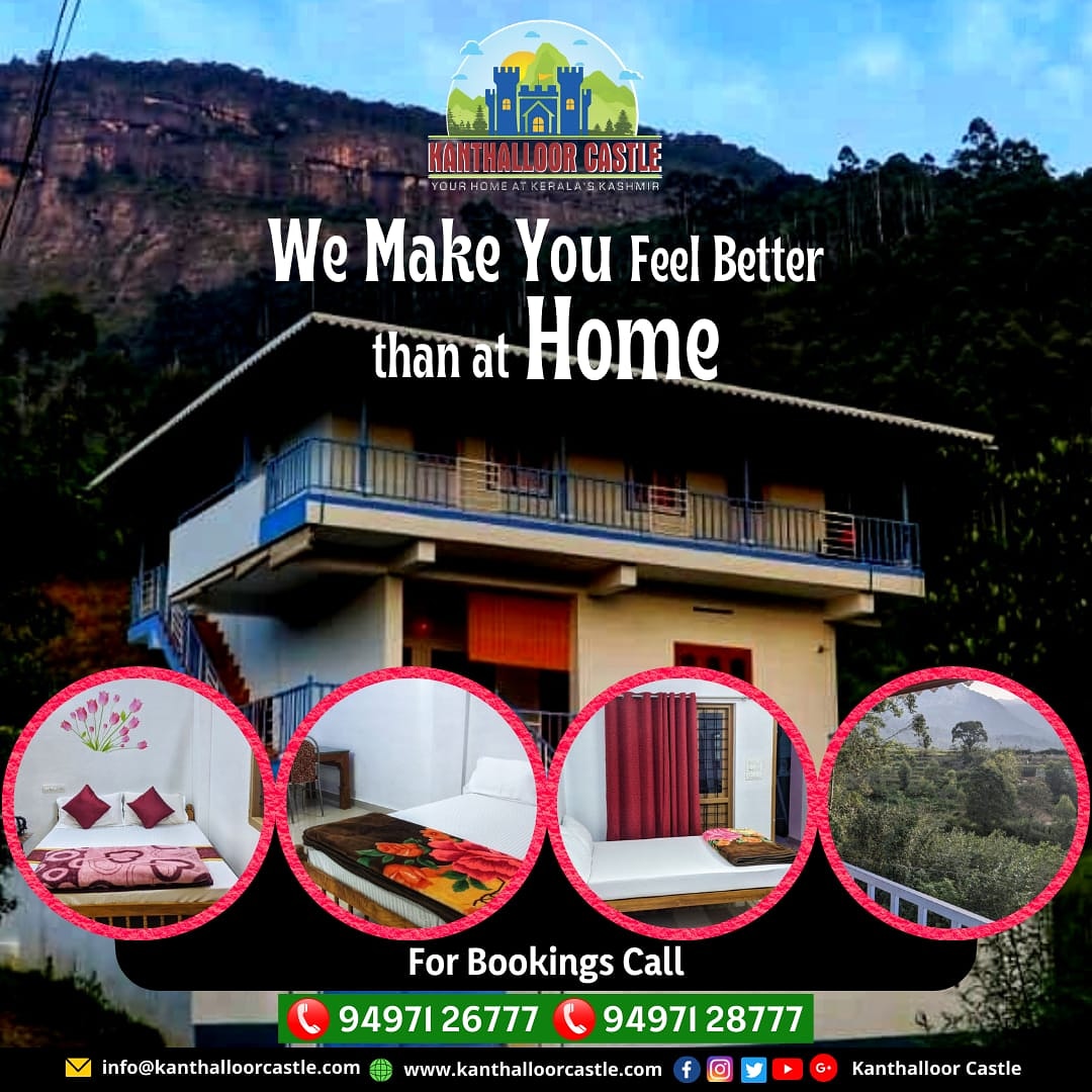 KanthalloorC's tweet photo. We Make You Feel Better Than At Home.

Kanthalloor Castle - Your Home @ Kanthalloor Kerala's Kashmir - 5000 ft Asl
#kanthalloorcastle #kanthalloor #kanthalloorsightseeing #kanthalloortencamp #keralatourism #idukki #keralagodsowncountry #tourisminkerala #besttourpackagesinkerala https://t.co/tcyAxAKnK4