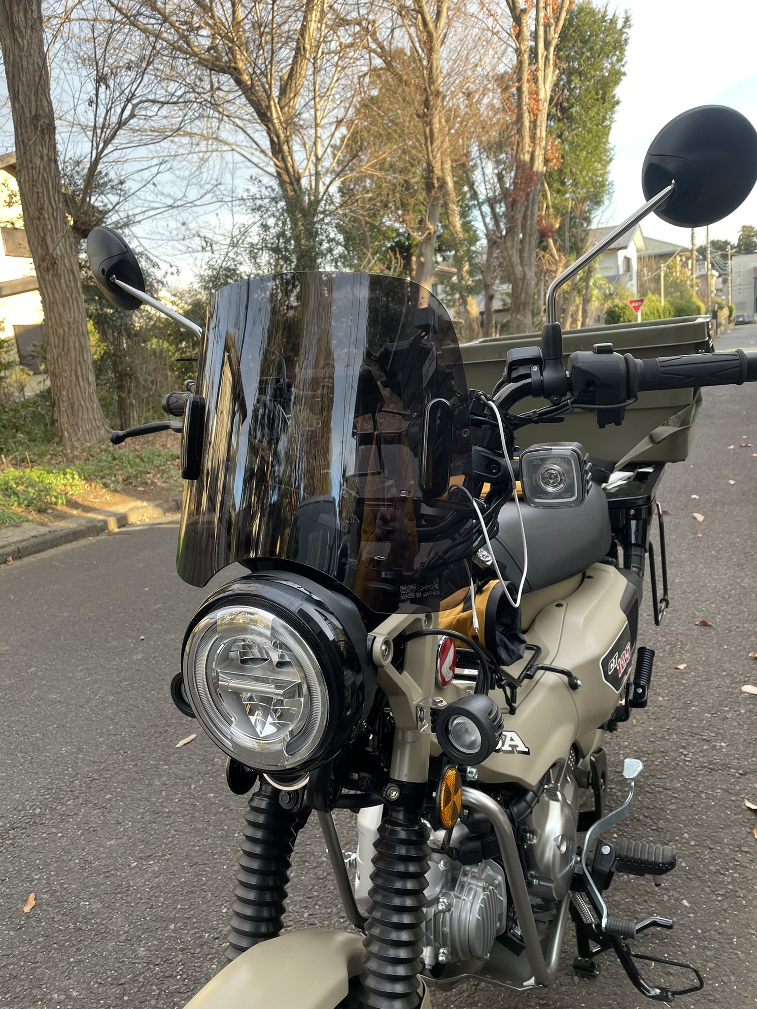 ひ*ろ様 CT125ハンターカブフロントスクリーン旭風防管理番号89