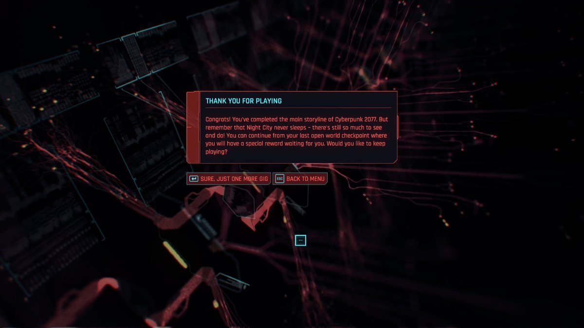 CP2077Community's tweet image. I did not want it to end. 

Finally finished playthrough #1