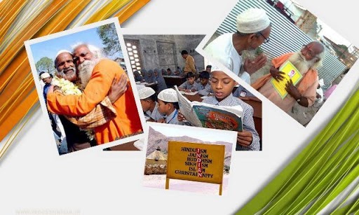hatefreeindia19's tweet photo. A message that India has many versions of religion, but despite this the common aspect that unites all the religions is humanity.#communalHarmony https://t.co/c2owlKSG9T