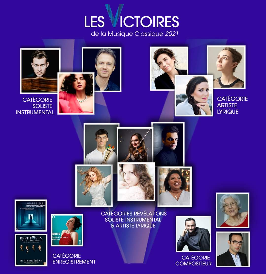 WarnerClassicES's tweet photo. ¡Muchísimas felicidades para Alexandre Tharaud, Thibaut Garcia, Lea Desandre, el Cuarteto Ebène y Marie Oppert por sus nominaciones en los prestigiosos premios Les Victoires de la Musique Classique 2021 (Francia)! 😍👏 https://t.co/2mBv94M6bT