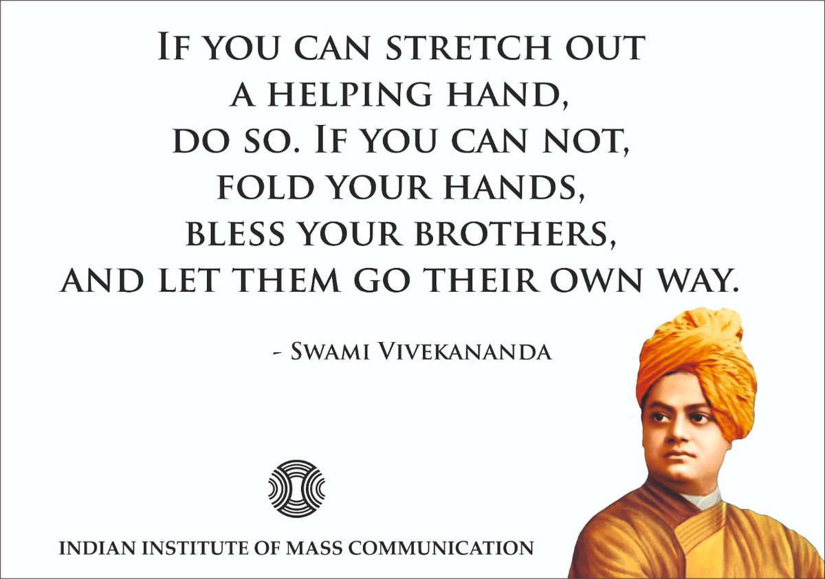 IIMC_India's tweet photo. #SwamiVivekananda #राष्ट्रीय_युवा_दिवस
#12जनवरी_2021 @PIB_India @MIB_India @ProfSanjay_IIMC https://t.co/mK8U77rqFF
