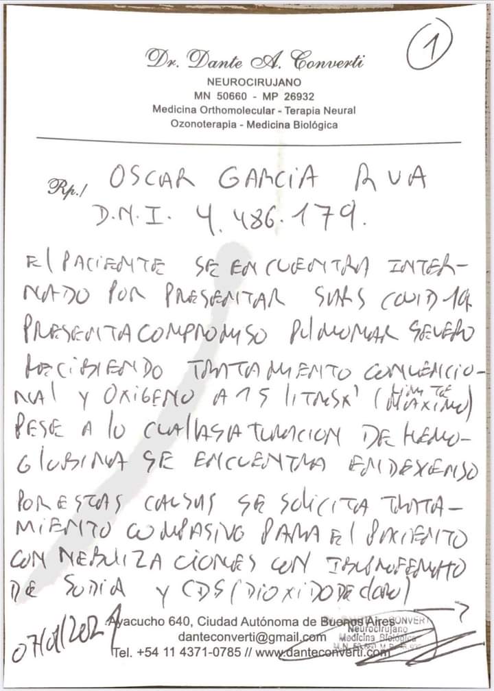 Lujan_Mardel's tweet photo. El juez federal Pico Terrero autoriza el uso de Ibuprofeno Inhalado y Dióxido de cloro. Argentina. Otamendi
Jueves 07/01/21. Día Histórico en la República Argentina.
Lo querían entubar , ahora salió del riesgo de vida, está m bien
la sentencia ya  la tienen los medios https://t.co/5smlMaknJ0