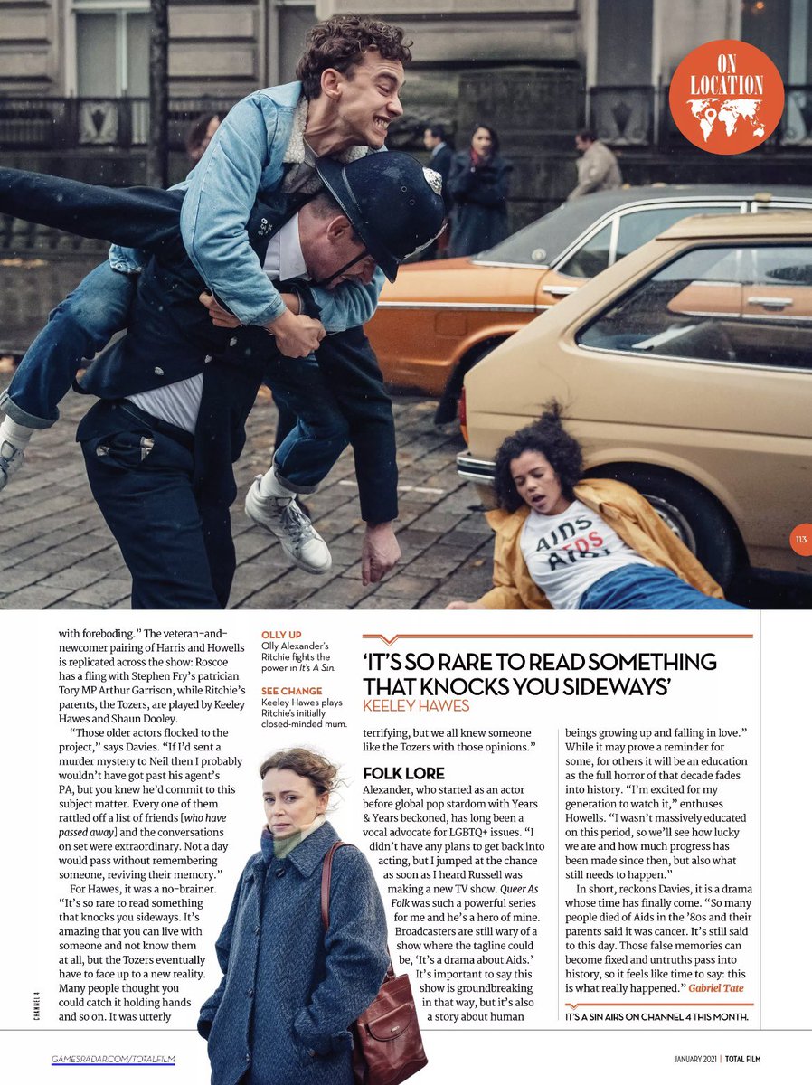 It’s a Sin features in the latest issue of Total Film Magazine: #itsasin #keeleyhawes #neilpatrickharris #russelltdavies #ollyalexander
