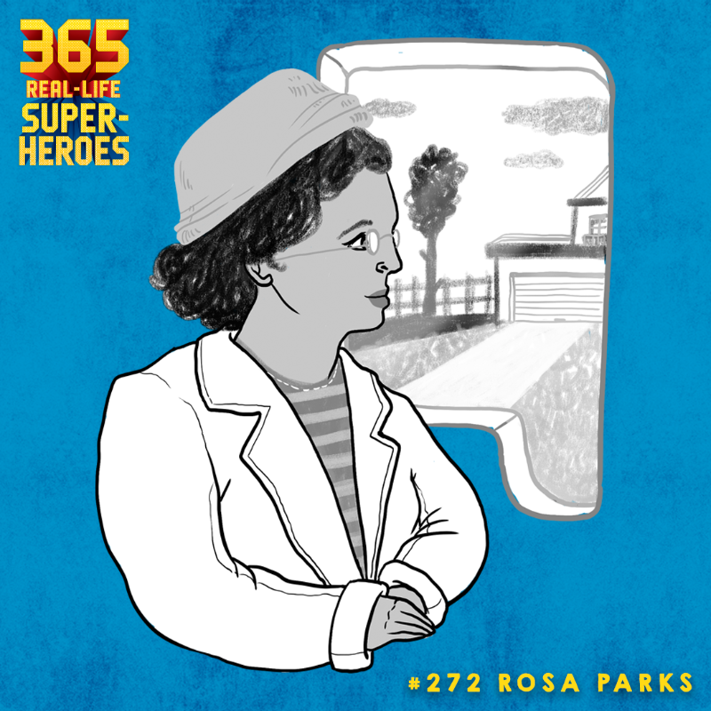 Nero_Books's tweet photo. Sometimes the courage of just one person is enough to change things. Meet Rosa Parks, who refused to give up her seat and kickstarted the fight for civil rights, in this extract from 365 REAL-LIFE SUPERHEROES.