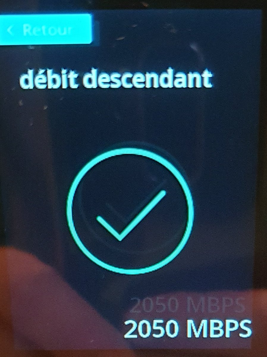 martzelx's tweet photo. @bouyguestelecom Merci pour le passage sans problème de la THD (100 Mbps) à la Fibre (2 Gbps)  ! 👌 https://t.co/BJCuMoMZwc