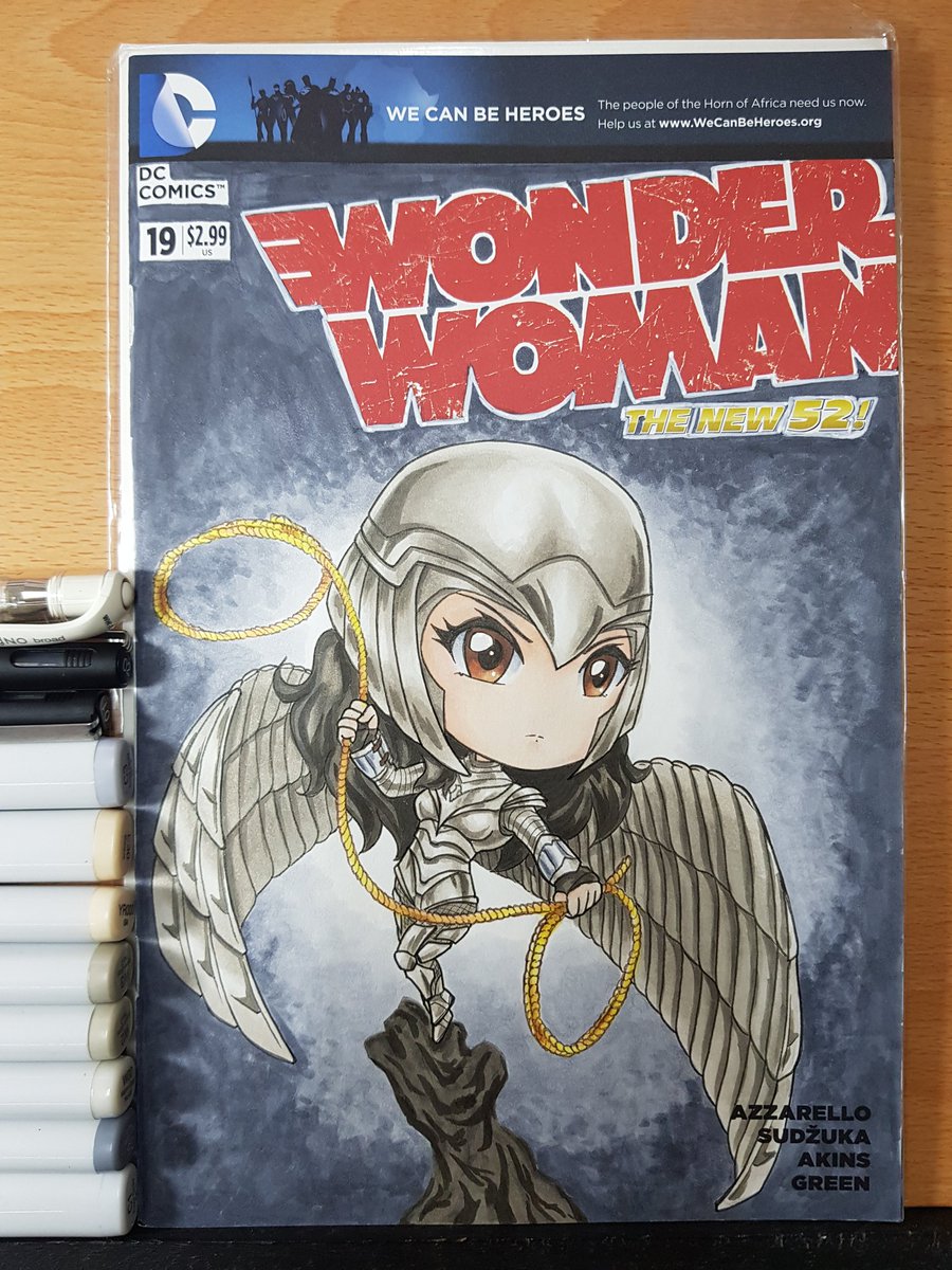 KrnozineA's tweet photo. Done with chibi ww84 armored comic cover art. Wanted to add a few more changes but I might end up making mistakes 🤣
#WonderWoman1984 #ww84 #wonderwoman #dianaprince #ww #dccomics #copics #copicart #copicsart #copic #dc https://t.co/S2RTkuzdsR