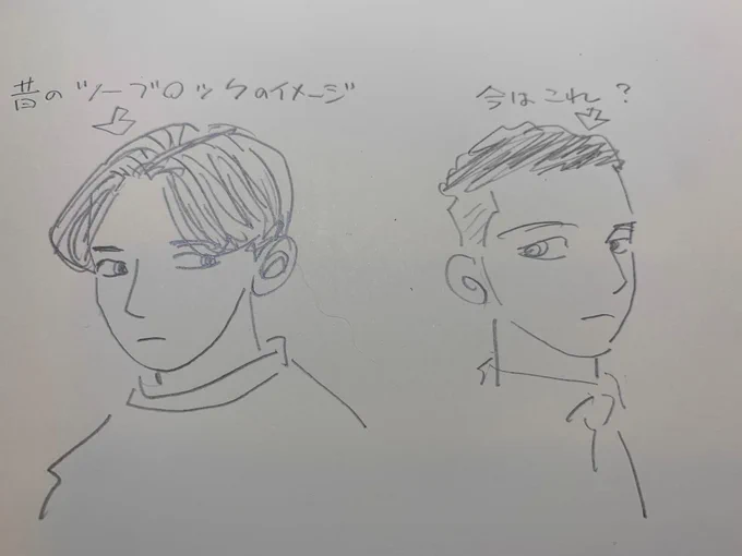 元々頭の中にあったツーブロックのイメージを修正中です💦 