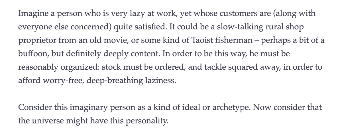 maybe I am just yearning for what Sarah Perry called deep laziness, "worry-free, deep-breathing laziness"  https://www.ribbonfarm.com/2018/04/06/deep-laziness/
