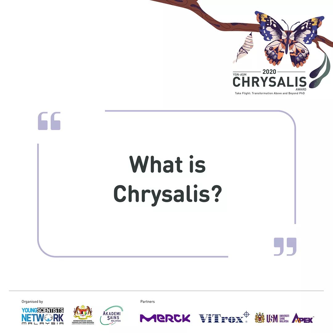 YSN_ASM's tweet photo. Join us for the Final Pitching for the YSN-ASM Chrysalis Award. Selected YSN-ASM Chrysalis Award Finalists will experience continuous support and mentoring for the next five years after the program.  

#chrysalis
#hebatnyasaintismudakita 
#YoungScientistsNetwork https://t.co/4NjYm8JvTm