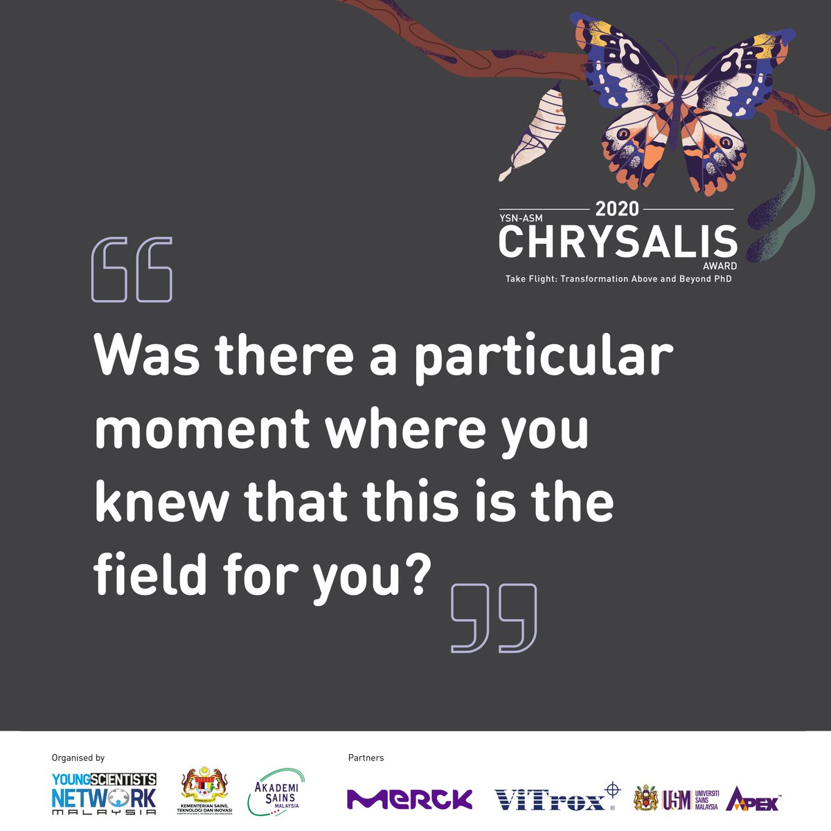 akademisains's tweet photo. Three of the finalists share about their 💡moment as they reflect on their time in the #Chrysalis award programme. Find out what that was by checking out their pictures. https://t.co/S6fsMWeGPy