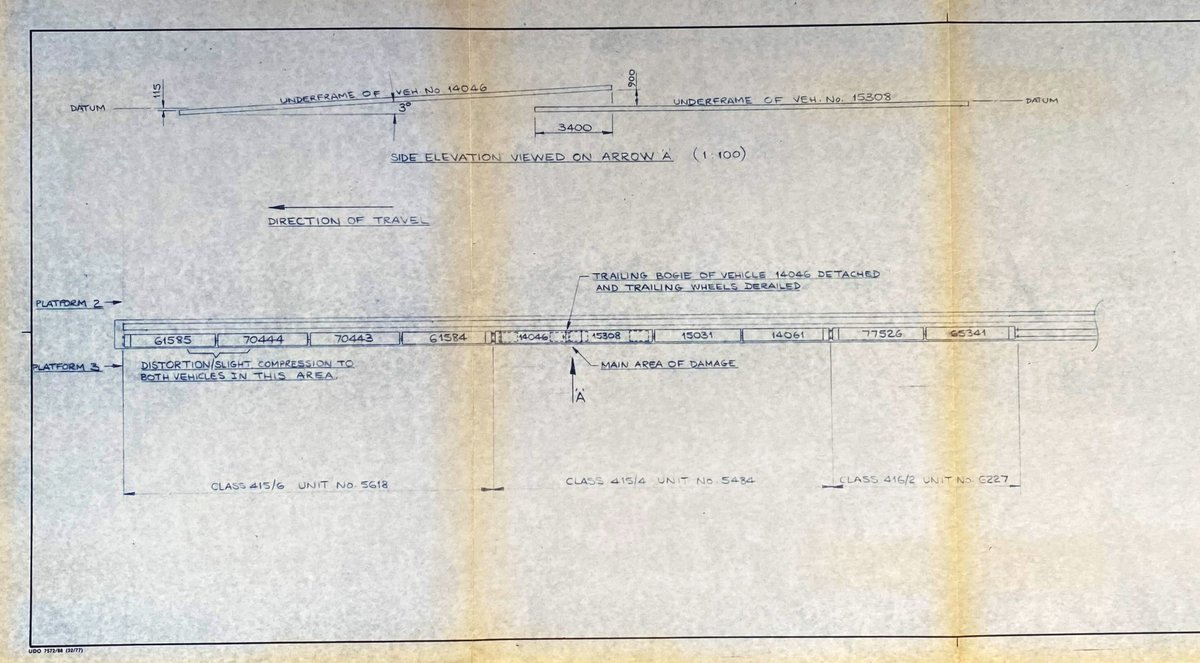 Drawings of the site, created from the information that we recorded that day, included:NSE/D/540 - Diagram of Collision(8/9)