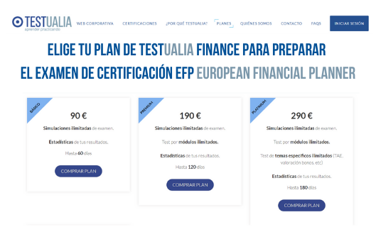 testualia's tweet photo. ¿Examen #EFP European Financial Planner en febrero?
🧑💻AHORA es el momento ideal para contratar tu plan de #TESTUALIA FINANCE y empezar a entrenarte con test por temas y simulaciones de examen ilimitadas.
✍️Contrata tu plan EFP PREMIUM en https://t.co/mwZQUqdKWF #MiFIDII https://t.co/CdVEQFLptb