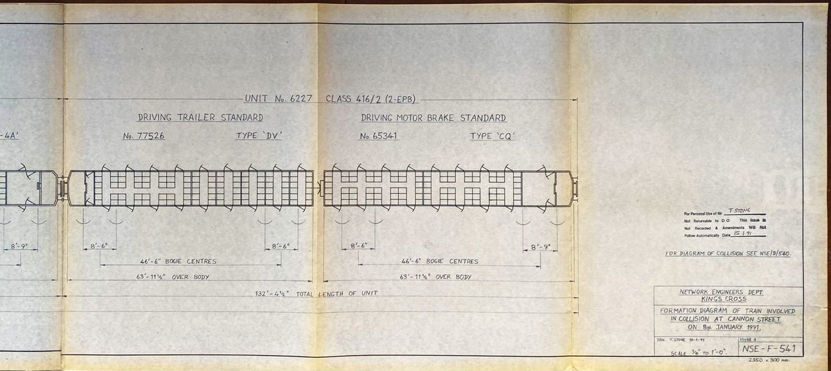 ... andNSE/F/541 - Formation of Train; used to show seating layouts for those carrying out further investigations and enquiries.(9/9 - ends)