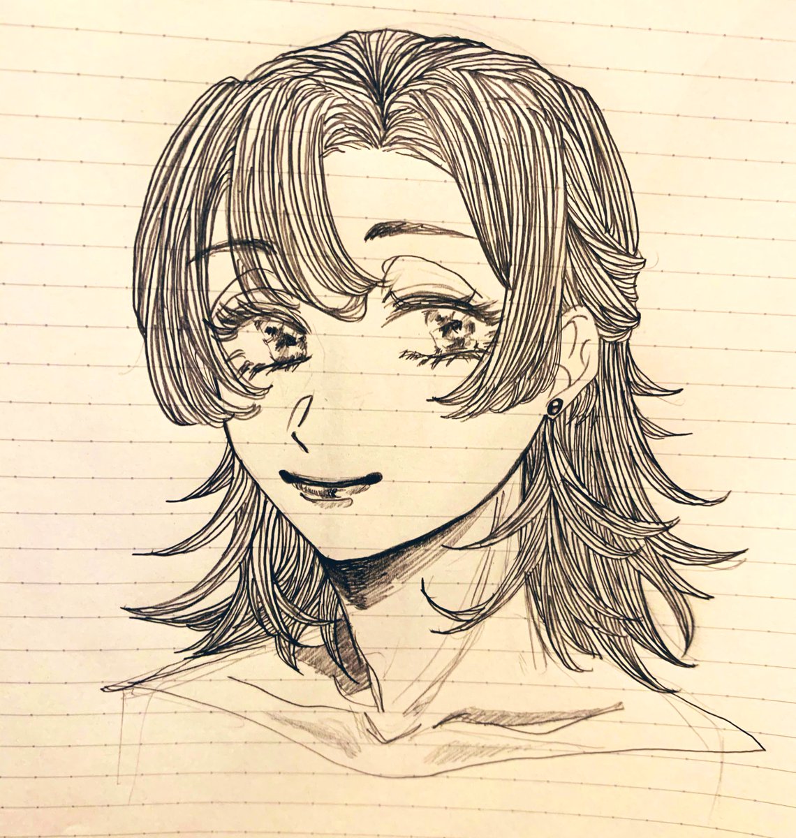 最近スランプだから慣らすために手癖女の子消しゴム使わん縛りで描いた 佐保風 の漫画 最近スランプだから慣らすために手癖女の子消しゴム使わん縛りで描いた 佐保風 の漫画