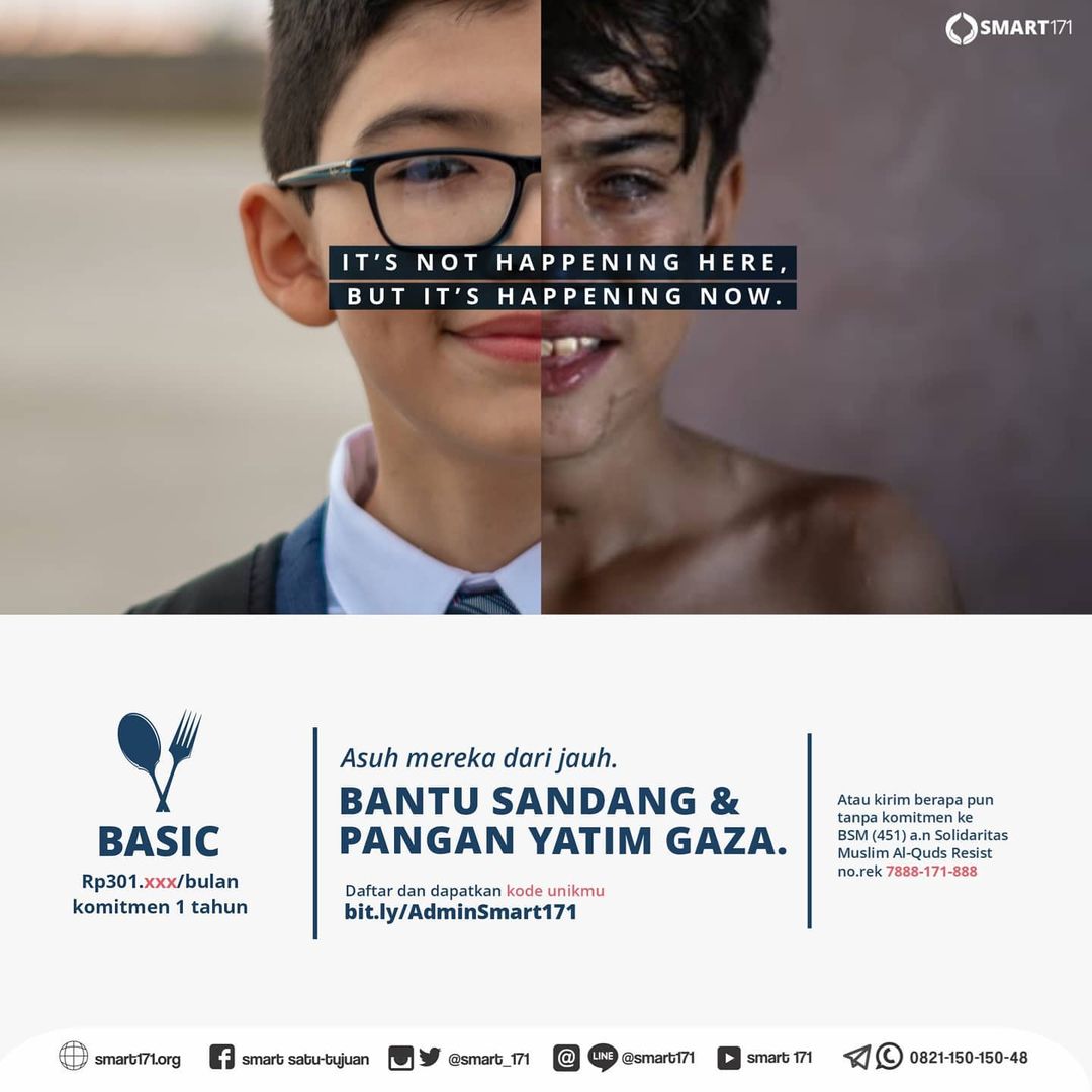 anisdewi22's tweet photo. 🇯🇴 ASUH MEREKA DARI JAUH 🇯🇴

Daftar jadi orang tua asuh ke ⭕ https://t.co/hdKNqbCTx6

#asuhdarijauh
#freepalestine
#supportGaza 
#orphan
#smart171
#baikberisik
#baikberisiknyasmart https://t.co/k40mUr3Tii