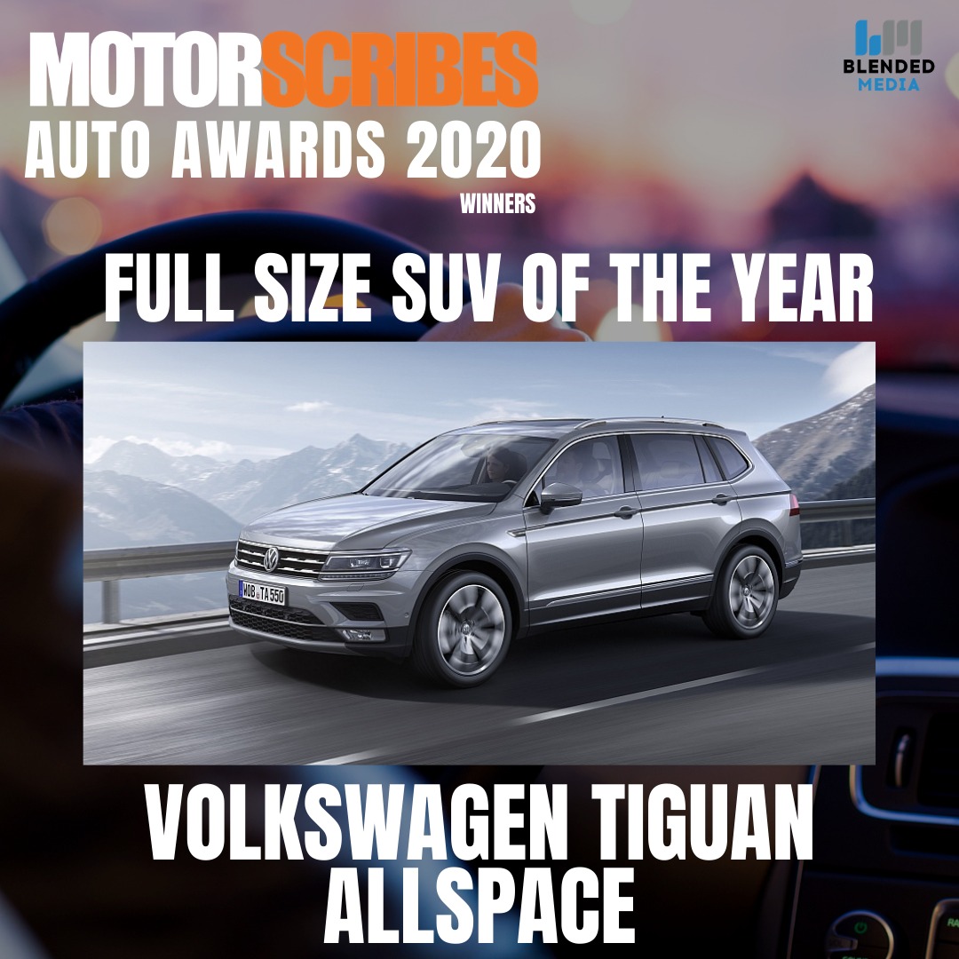 VikramGour's tweet photo. Congratulations @volkswagenindia on winning the Full Size SUV Of The Year Award for the Tiguan AllSpace! @gagankmangal #MotorScribesAutoAwards2020 https://t.co/LQYwzoFGxu