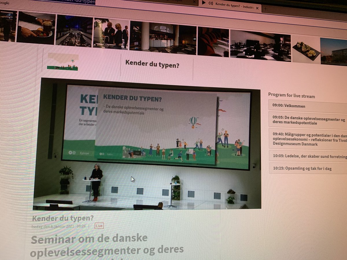 SuneKJensen's tweet photo. Så er året skudt i gang med @DanskIndustri webinar om kundesegmenter inden for #dkturisme og #dkkultur. Fedt at kunne løfte sløret for næsten et års arbejde. #dkbiz https://t.co/B1xooFWq38