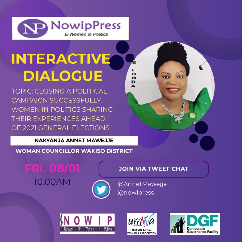 nowippress's tweet photo. #EWIPproject I agree, without family consent, Some #womeninpolitics use their homes as political office. It is better to identify a team and get a common office with fellow women.
@AnnetMawejje
@CyriaKatana
@WatsembaImmacu1
@Carolinenanvum2
@HawahMugenyi
@BerylBabirye https://t.co/hGkxcM9Ilb