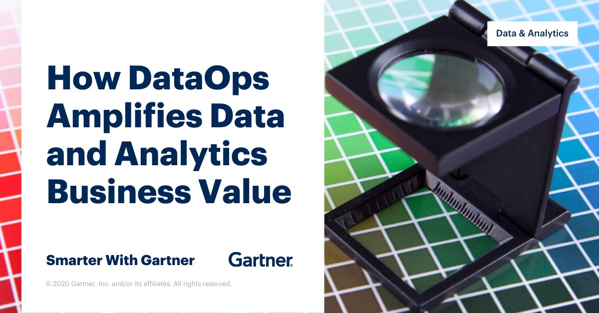 The pandemic has accelerated the need for data and analytics leaders to deliver data and analytics insight faster, with higher quality and resiliency in the face of constant change.

DataOps can provide a more agile approach to data pipelines. Read more: gtnr.it/3s7KmES
