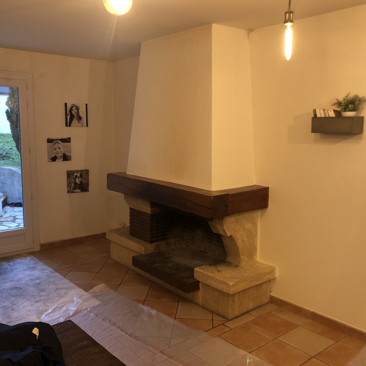 "Déposer" une cheminée, c'est ça quand on arrive.