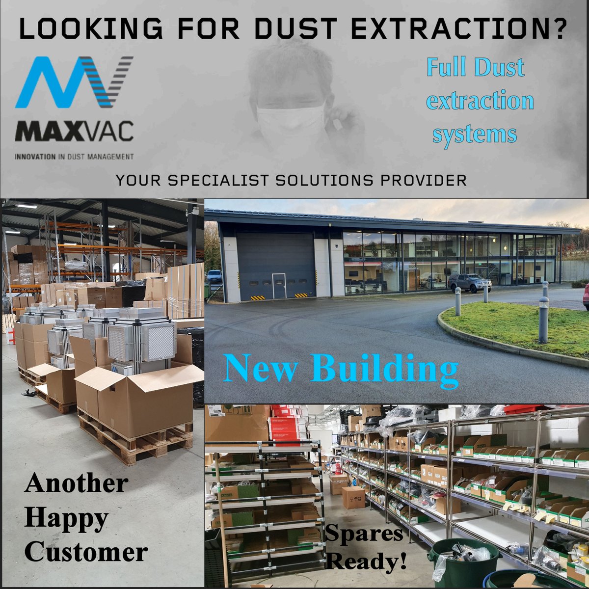 Very Busy Week, Moved to new building still despatching and prepared for spare and accessory supply!
Amazing Teamwork!