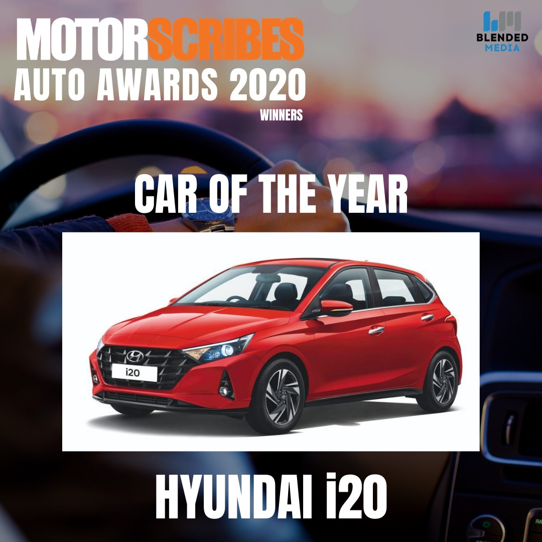 VikramGour's tweet photo. The @HyundaiIndia #Newi20 is the MotorScribes Car Of The Year 2020! Congratulations! #MotorScribesAutoAwards2020 @AnPuneet @ravis3010 @sid06 @vanand81 https://t.co/PBHKovDYq0