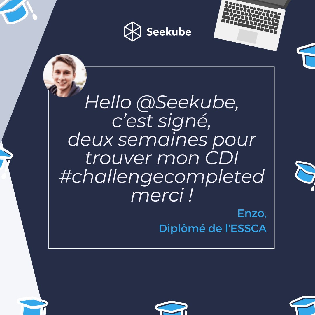 Trouver son #CDI en 2 semaines ? Challenge completed✔🚀

Pour retrouver tous nos forums, rendez-vous sur notre plateforme : bit.ly/3nk6jwX

#offresdemploi #offresdestage #stage #cdi #alternance