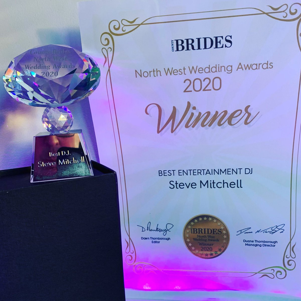 It’s been a shocking 10 months however I’m proud to have picked up this award.. #nwwa2020