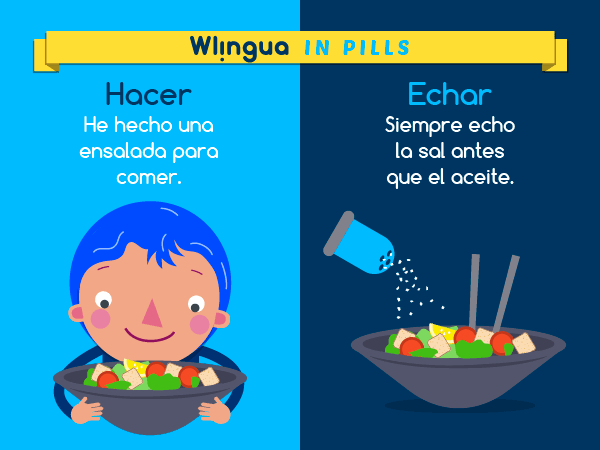 “Echo” viene de “echar”, y “hecho”, de “hacer”. Dos verbos distintos que se conjugan parecido, ¡no los confundas! #lovespanish #learnspanish #spanishlesson #aprenderespañol #español #spanish #spanishcourse #cursoespañol