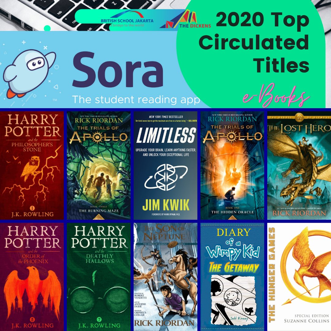 BSJlibraries's tweet photo. Secondary Library's #2020TopCirculatedTitles. Here are the results for the most checked out books and e-books of 2020 in the Dickens Library.
#bsjlibraries #BSJinspires #morethanaschool #dickenslibrary https://t.co/GhT4KZA5fj