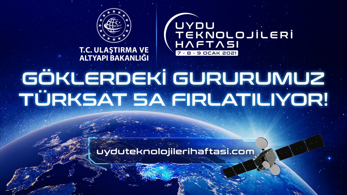 Dostlar #CumamızMübarekOlsun  ve
uzaya gönderdiğimiz #Turksat5A Hayırlı Olsun.