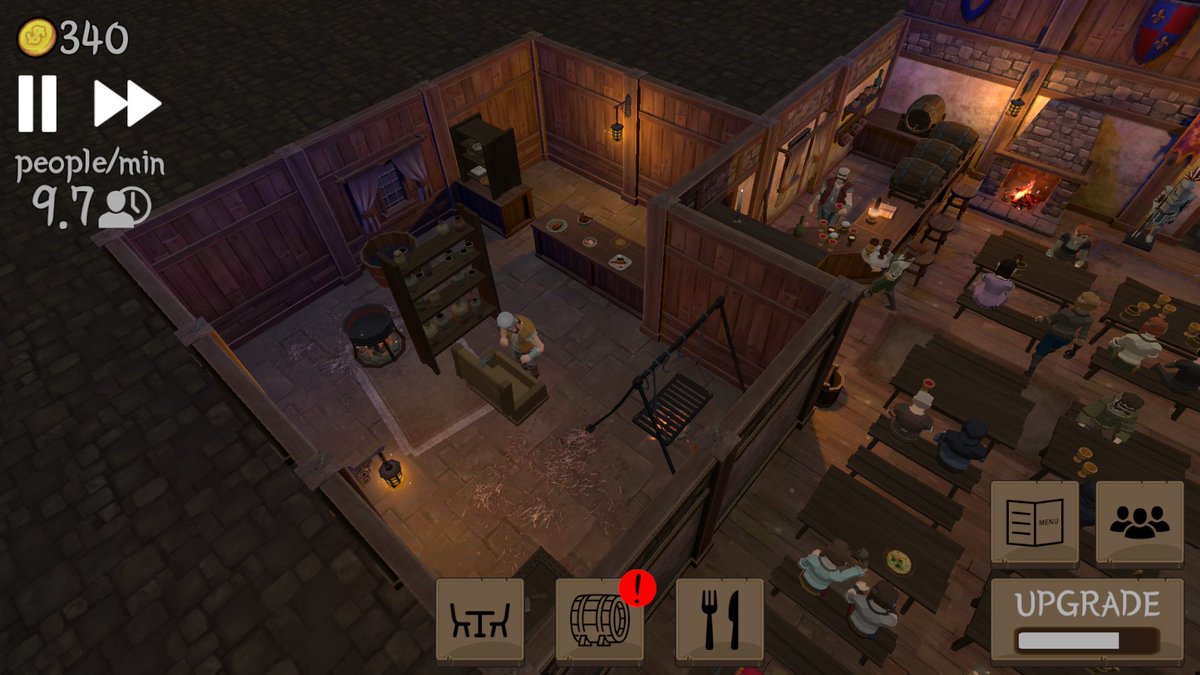 Kitchen has been added! You will be able to create your own menu in #TavernMaster #gamedev #indiedev #screenshotsaturday #unity3d