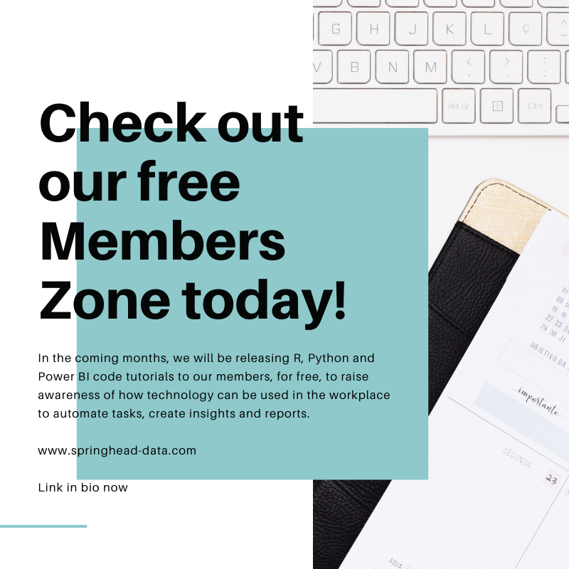 SpringheadData's tweet photo. We've spent our holidays preparing for the new year and leaving 2020 behind us. Our first significant announcement is the launch of our member's zone. It will contain all our code snippets and tutorials for free! Watch this space. https://t.co/gqnO1vJkbN https://t.co/S23BzrjoQ8