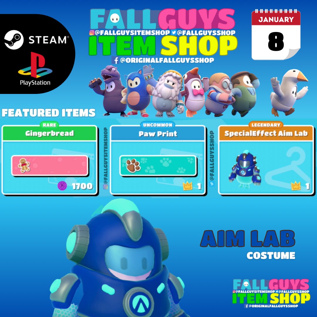 Fall Guys Item Shop on X: 👑 11/25 Fall Guys Item Shop #ps4/#steam The  Groundskeeper costume from Untitled Goose Game is here! #ps4 #steam  #fallguys #fallguyscommunity #fallguysgame #fallguysitemshop  #fallguysultimateknockout #gaming #gamer #videogames #