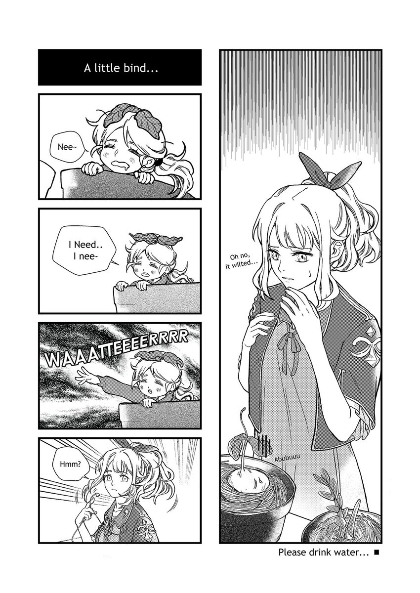 _kuroesan's tweet photo. A little accident happened...Please drink water! 
#KuroesanWeekly Ch1;Pg1.
#Kuroesan
#Manga

Support on Patreon: https://t.co/VmQCxl3B1F https://t.co/PRv2HiX9l9