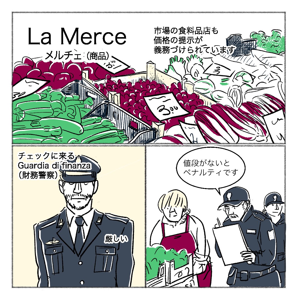 あまり知られていませんが。。イタリアではお店で商品の値段掲示しないと違反なんだ。
だから、グッチもエルメスも八百屋もぜったいに値段分かるようになってるんだー

https://t.co/jzeKuivrV4 