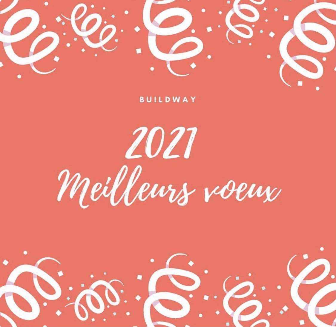 buildWay_fr's tweet photo. Toute l’équipe Buildway vous souhaite une merveilleuse année 2021 ! https://t.co/l4jCKmhejc