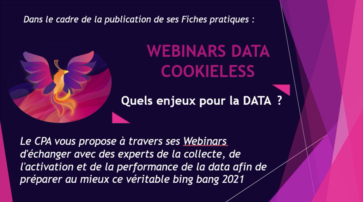 📢[WEBINAR DATA COOKIELESS]📆 26 Janvier à 9h, Quels enjeux pour la Data en 2021?
📌Incrivez-vous à l'Atelier "Capitalisez sur vos Datas"! :  bit.ly/39dGyt7
#Data #Cookie #ecommerce
