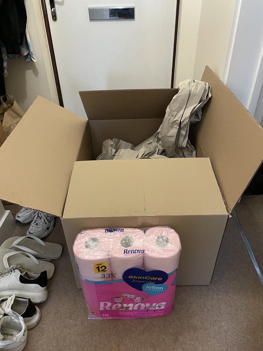 Just ordered a 12 pack of toilet roll from <a href="/AmazonUK/">Amazon.co.uk</a> and it came in a box that looks like I could move my whole house into it. Funny your company is called Amazon. Maybe it should be called killing the Amazon with all the packaging you guys use. 🥲