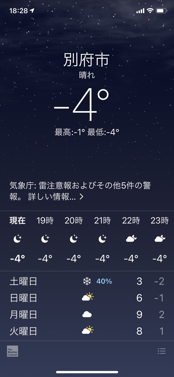 小島 健一 別府のキャリアコンサルタント わたしのtwitterアカウント すっかりお天気実況アカウント化してますが 今の別府市の気温はマイナス4度 うちは標高が100メートルなんで もう少し寒いかも 道は凍結してます ここまで冷えるの珍しいので 日記 小島 健一 別府のキャリアコンサルタント わたしのtwitterアカウント すっかりお天気実況アカウント化してますが 今の別府市の気温はマイナス4度 うちは標高が100メートルなんで もう少し寒いかも 道は凍結してます ここまで冷えるの珍しいので 日記