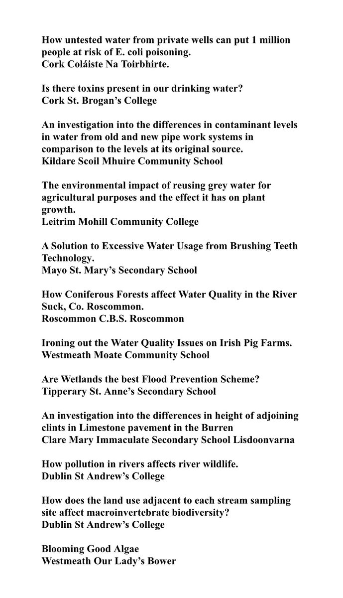 GsiGroundwater's tweet photo. #BTYSTE Here are some of the great projects related to #groundwater #waterquality #waterresources #ClimateAction and #hydrogeology, available to view on the #btyste2021 student project portal. Awards ceremony in 2.5 hours 🤞🏻
#thefutureisnow #loveirishscience
@GeolSurvIE https://t.co/6bJp51ZR7D