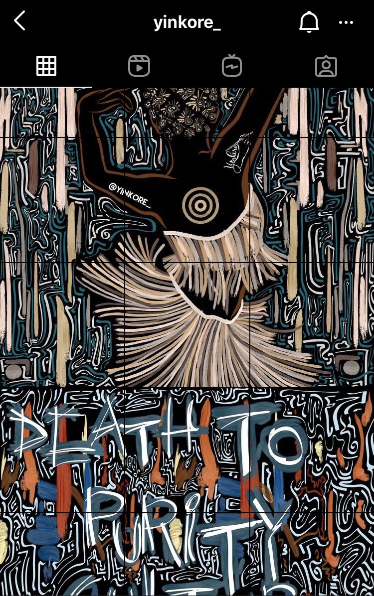 item2026's tweet photo. Magazine 

@yinkore_’s instagram is criminally underrated 

with her vibrant and rich illustrations 

injecting a plethora of color into every design 

extra points for her magazine-like use of the grid layout. https://t.co/HIbkJo3aGc