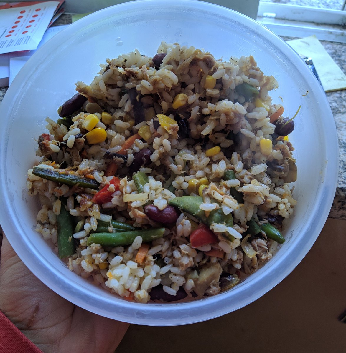 Made this delicious stir fry with "tuna" 🌱