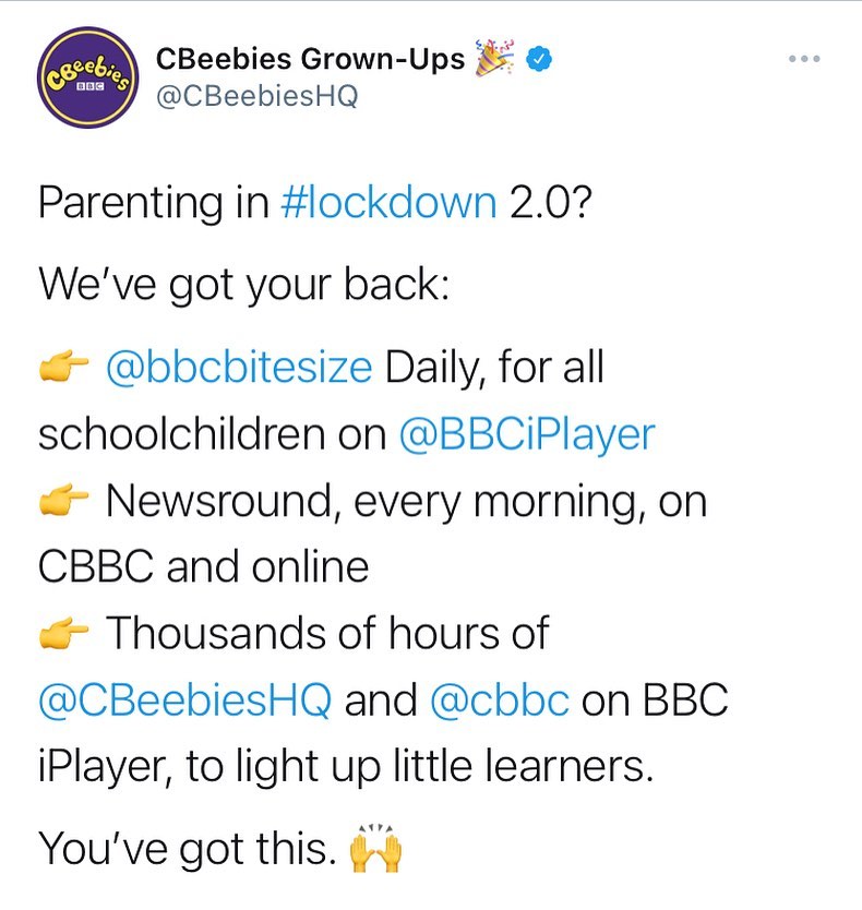 HomeStartGS's tweet photo. Did you know the BBC is making lots of extra educational content available to help your kids keep up with their studies during lock down? We think this will be very useful 🤩
#homelearning #HSGS #Glasgow https://t.co/VfZ7wRvApw